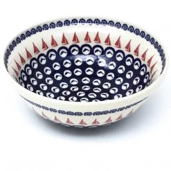 Janelle Imports Round Bowl 64 Oz In Red Sail