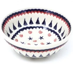 Janelle Imports Round Bowl 32 Oz In Blue Sail