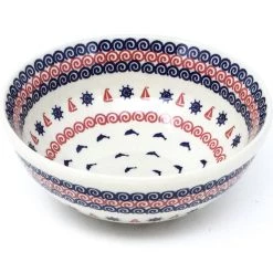 Janelle Imports Round Bowl 32 Oz In Blue Helm