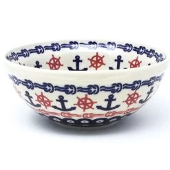 Janelle Imports Round Bowl 32 Oz In Red Helm
