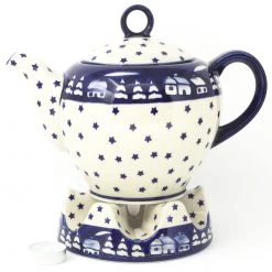 Janelle Imports Victorian Teapot 1.75 Qt In Winter