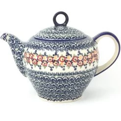 Janelle Imports Victorian Teapot 1.75 Qt In Wild Roses