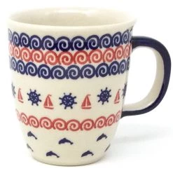 Janelle Imports Bistro Cup 10.5 Oz In Blue Helm