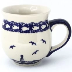 Janelle Imports Gentlemen's Cup 16 Oz In Lighthouse