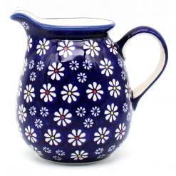 Janelle Imports Pitcher 1 Qt In Flowers On Blue