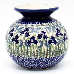 Janelle Imports Round Vase In Alpine Blue