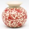 Janelle Imports Round Vase In Antique Red