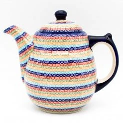 Janelle Imports Tall Teapot 2 Qt In Multi-Colored Flowers
