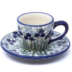 Janelle Imports Espresso Cup W/Saucer 2 Oz In Alpine Blue