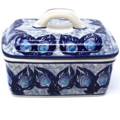 Janelle Imports Butter Box In Peacock Glory
