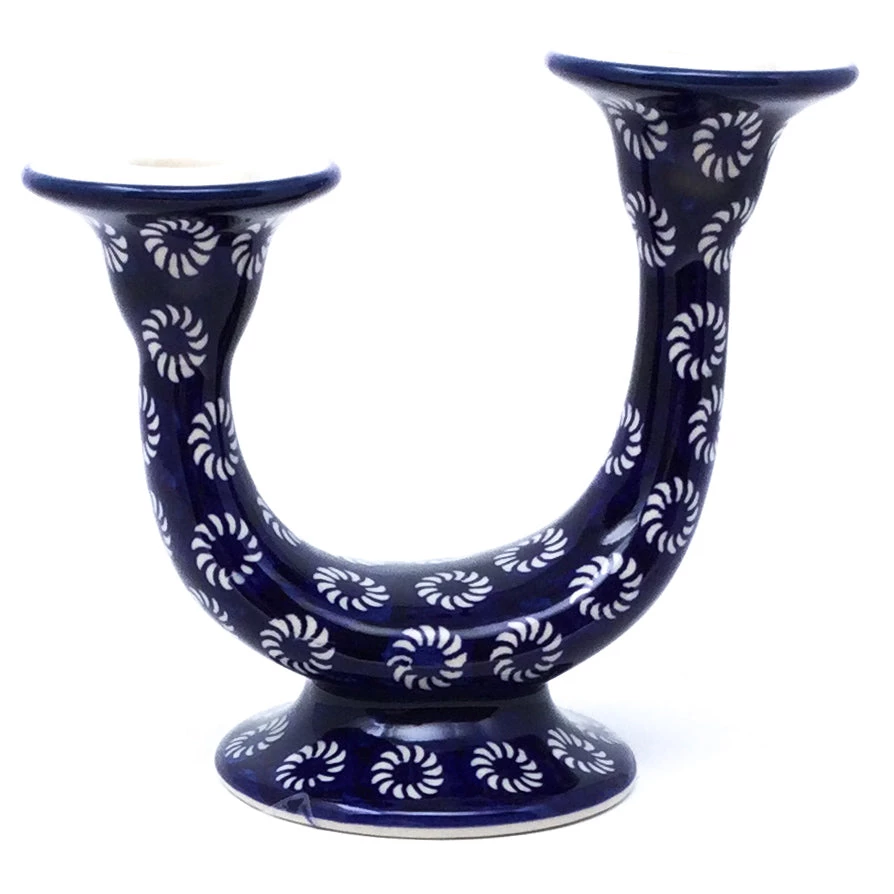 Janelle Imports Double Candle Holder In Pinwheel 3 Janelle Imports Double Candle Holder In Pinwheel