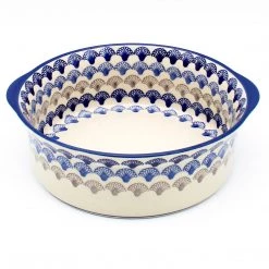 Janelle Imports Deep Round Baker In Seashells