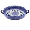 Janelle Imports Round Baker W/Handles In Alpine Blue