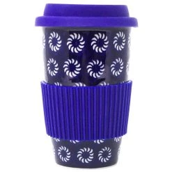 Janelle Imports Travel Cup 14 Oz In Pinwheel