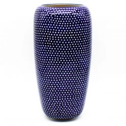 Janelle Imports Lg Modern Vase In Blue Elegance