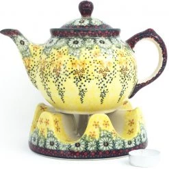 Janelle Imports Morning Teapot 1 Qt In Cottage Decor