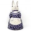Janelle Imports Rabbit Cookie Jar In White Polka-Dot
