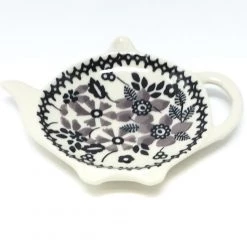 Janelle Imports Teabag Dish In Gray & Black