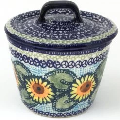 Janelle Imports Teabags Container 16 Oz In Sunflowers