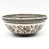 Janelle Imports Round Bowl 64 Oz In Gray & Black