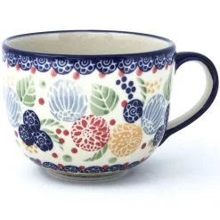 Janelle Imports Latte Cup 16 Oz In Modern Berries