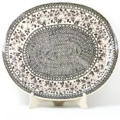 Janelle Imports Turkey Server In Gray & Black