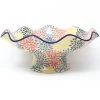Janelle Imports Fluted Pedestal Bowl In Pastel Burst