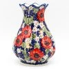 Janelle Imports Scalloped Vase In Endless Garden