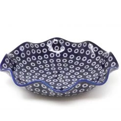 Janelle Imports Fluted Pasta Bowl In Pinwheels