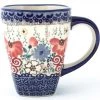 Janelle Imports Square Cup 12 Oz In Perennial Garden