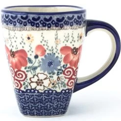 Janelle Imports Square Cup 12 Oz In Perennial Garden