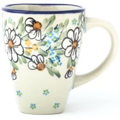 Janelle Imports Square Cup 12 Oz In Spectacular Daisy