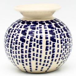 Janelle Imports Round Vase In Blue Rain