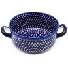 Janelle Imports Sm Round Baker W/Handles In Blue Elegance