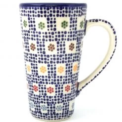 Janelle Imports Tall Cup 12 Oz In Modern Checkers