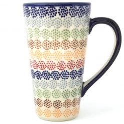 Janelle Imports Tall Cup 12 Oz In Modern Dots