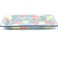 Janelle Imports Lg Rect. Server W/Lip In Pastel Burst