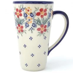 Janelle Imports Tall Cup 12 Oz In Delicate Flowers