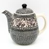 Janelle Imports Tall Teapot 2 Qt In Gray & Black