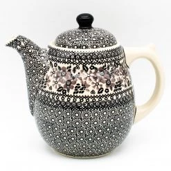 Janelle Imports Tall Teapot 2 Qt In Gray & Black