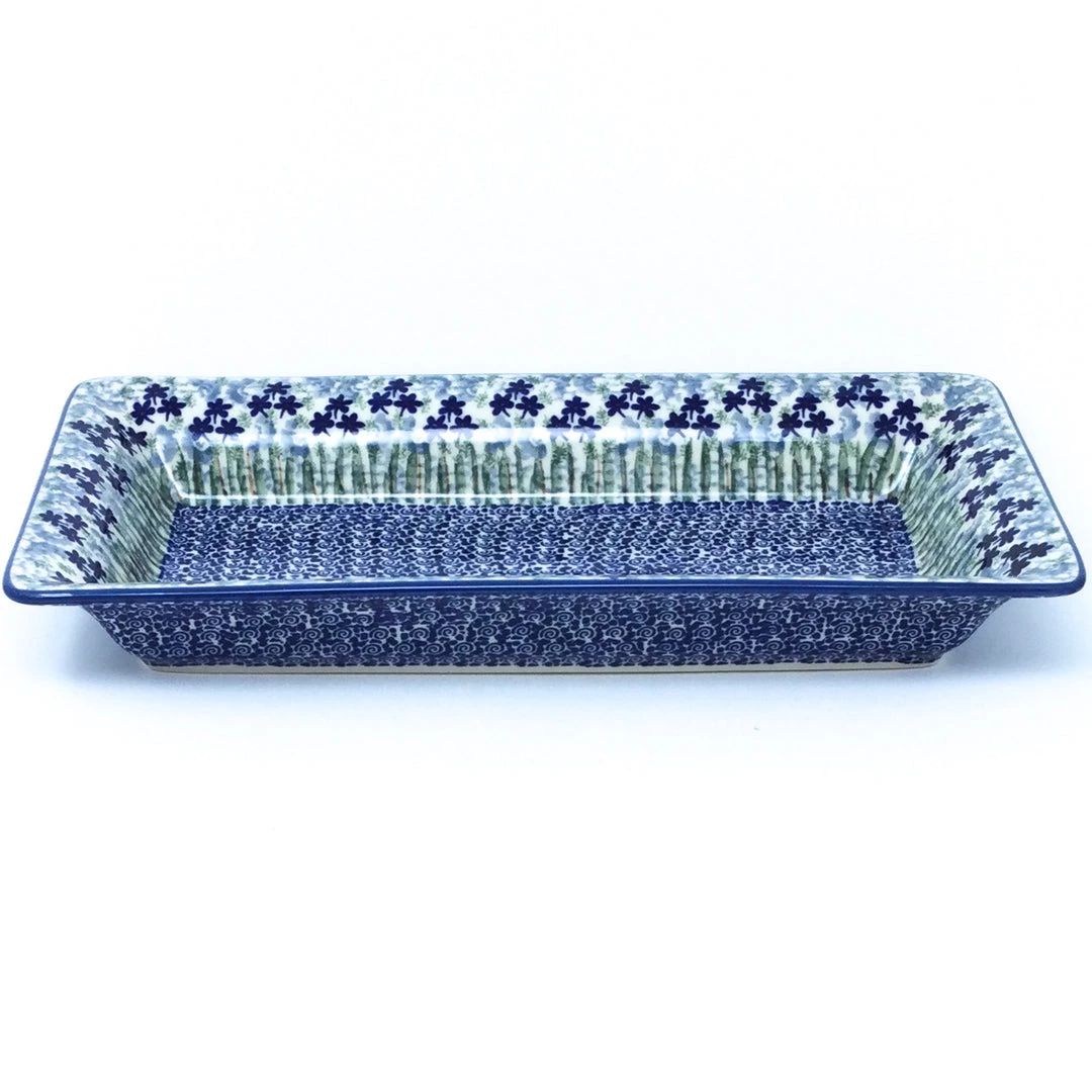 Janelle Imports Sm Rect. Server W/Lip In Alpine Blue 3 Janelle Imports Sm Rect. Server W/Lip In Alpine Blue