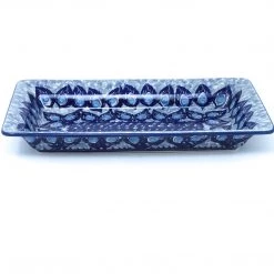 Janelle Imports Md Rect. Server W/Lip In Peacock Glory