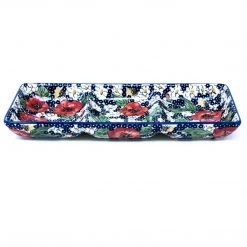 Janelle Imports Rectangular Divided Server In Endless Garden