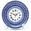 Janelle Imports Plate Wall Clock In Perennial Bulbs