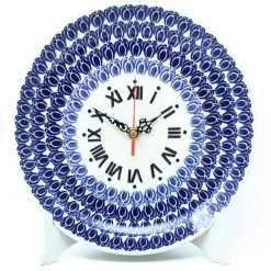 Janelle Imports Plate Wall Clock In Perennial Bulbs