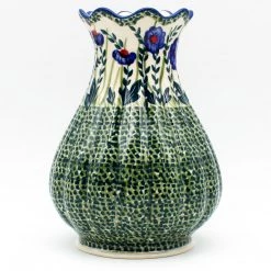 Janelle Imports Scalloped Vase In Gill's Blue