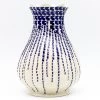 Janelle Imports Scalloped Vase In Blue Rain