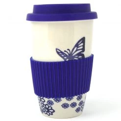 Janelle Imports Travel Cup 14 Oz In Butterfly