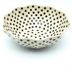 Janelle Imports Md New Kitchen Bowl In Black Polka-Dot