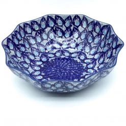 Janelle Imports Lg New Kitchen Bowl In Peacock Glory